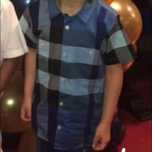 Boys Burberry button down shirt